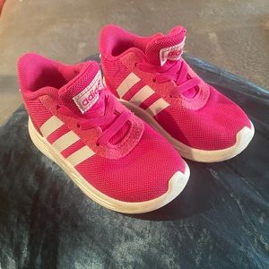 Adidas bright pink 6k toddler shoes GUC!